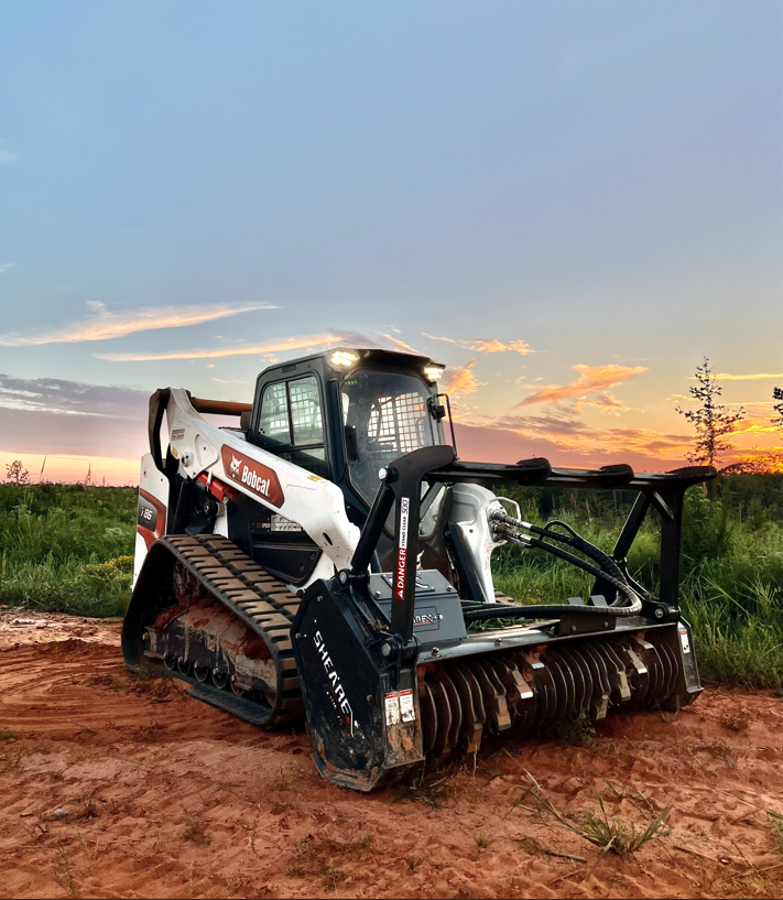 skid steer mulchers, forestry mulchers