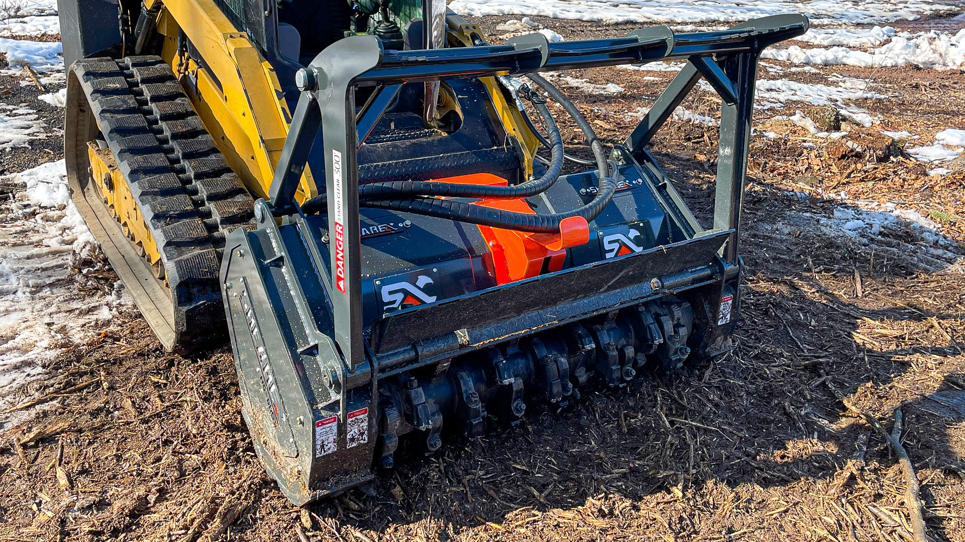 1- Shearex Solid Drum Mulcher for Land Clearing